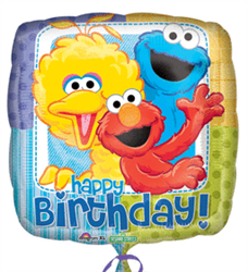 18" Sesame Street Birthday Balloon