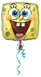 18" Spongebob Square Face Foil/Mylar Balloon