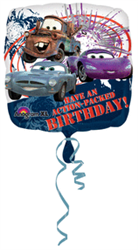 18" Cars Action Packed Birthday Foil/Mylar Balloon