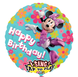28" Minnie Birthday Sing-A-Tune Balloon