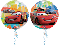 26" Cars See-Thru Foil/Mylar Balloon
