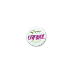Happy Anniversary Satin Button