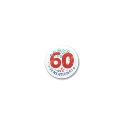 60 & Sensational Satin Button