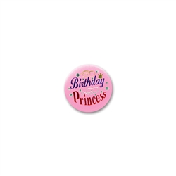 Birthday Princess Satin Button