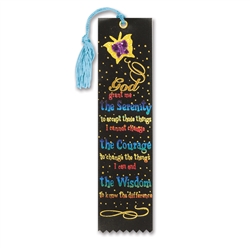 Serenity Prayer Jeweled Bookmark Ribbon