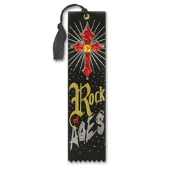 Rock of Ages Jeweled Bookmark Ribbon
