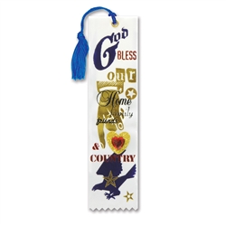 God Bless Our Home Jeweled Bookmark Ribbon