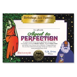 Aged to Perfection Certificate Greeting