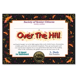 Over-The-Hill Certificate Greeting