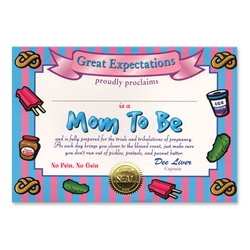 Mom To Be Certificate Greeting