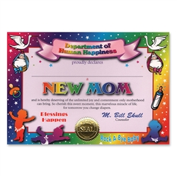 New Mom Certificate Greeting