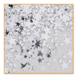 Silver Stars Confetti