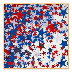 Red, White & Blue Stars Confetti