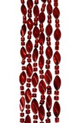 Metallic Red Twist Beads