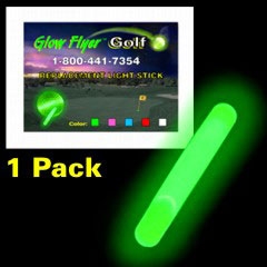 GREEN REPLACEMENT GLOW STICK FOR THE GLOW FLYER GOLF BALL