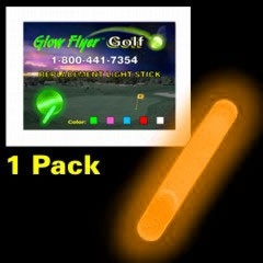 ORANGE REPLACEMENT GLOW STICK FOR THE GLOW FLYER GOLF BALL