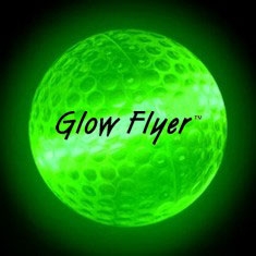 GREEN GLOW FLYER GOLF BALL (w/ a 1 1/2'' Jumbo Lightstick)