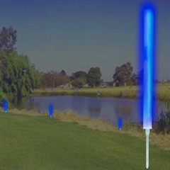 10'' BLUE MARKER LIGHTS w/ GROUND STAKES