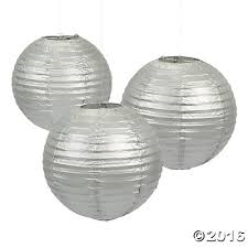 Silver Paper Lanterns | Party Supplies