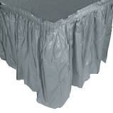 Silver Pleated  Table Skirting