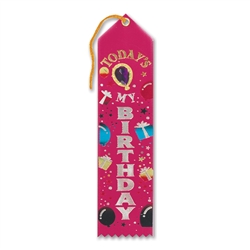 Today's My Birthday Jeweled Ribbon