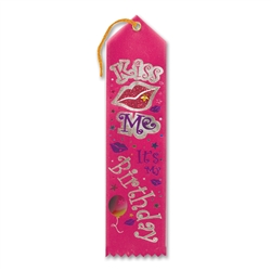 Kiss Me, It's My Birthday Jeweled Ribbon