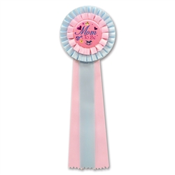 Pink/Blue Mom To Be Deluxe Rosette