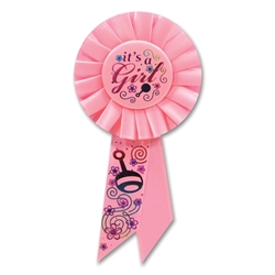 It's A Girl Rosette | Party Supplies
