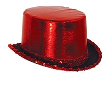 Red Sequin Top Hat