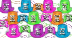 Neon Radiance New Year's Assortment for 100 People | Party Supplies