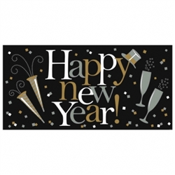 Happy New Year Large Horizontal Banner | Party Supplies