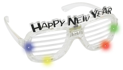 Happy New Year Slotted Glasses | New Year's party supplies