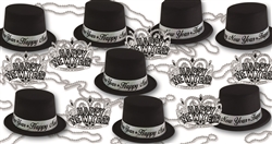 New Year's Eve Party Favors, Hats, Tiaras, Horns, Kits for Sale