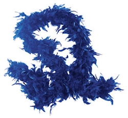 Blue Fancy Feather Boa | Party Supplies