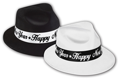 Black & White Fedora Hats | New Year's Eve Party Favors