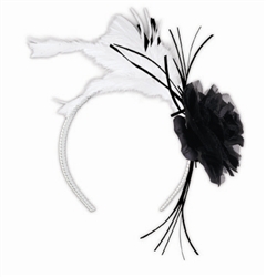 White Feather, Black Rose Tiara | New Year's Eve Party Favors