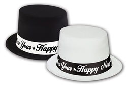 Black & White Top Hats | New Year's Eve Party Favors