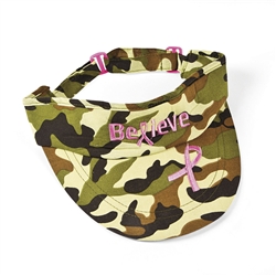 PINK RIBBON CAMOUFLAGE VISOR