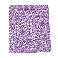 CAMO PURPLE RIBBON FLEECE THROW