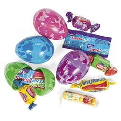 PLASTIC CANDY FILLED CAMO EGGS (2DZ)