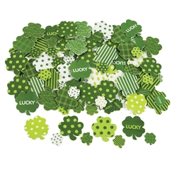 Fabulous Foam Adhesive Shamrock Shapes | Party Supplies