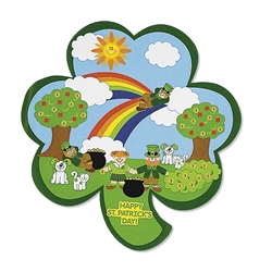 Shamrock St. Patrick's Day Sticker Scenes | Party Supplies