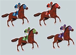 Horse & Jockey Cutouts | Kentucky Derby Party Supplies