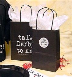 "Talk Derby To Me" Large Gift Bag | Kentucky Derby Party Theme