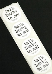 "Talk Derby To Me" Stickers | Kentucky Derby Party Supplies