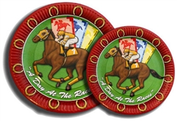 Day at the Races 9" Plates | Kentucky Derby Tableware