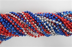 Red, Silver & Blue Party Beads