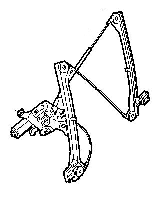 Saab 9.3 2006-2010 DRIVERS CONV FRONT WINDOW REG AND MOTOR WITH PINCH