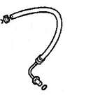 Saab 9.3 2007-2010 4CYL POWER STEERING PRESSURE HOSE LESS XWD 12765337