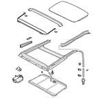 Saab 9.3 2006-2010 SUNROOF ASSY 12768735